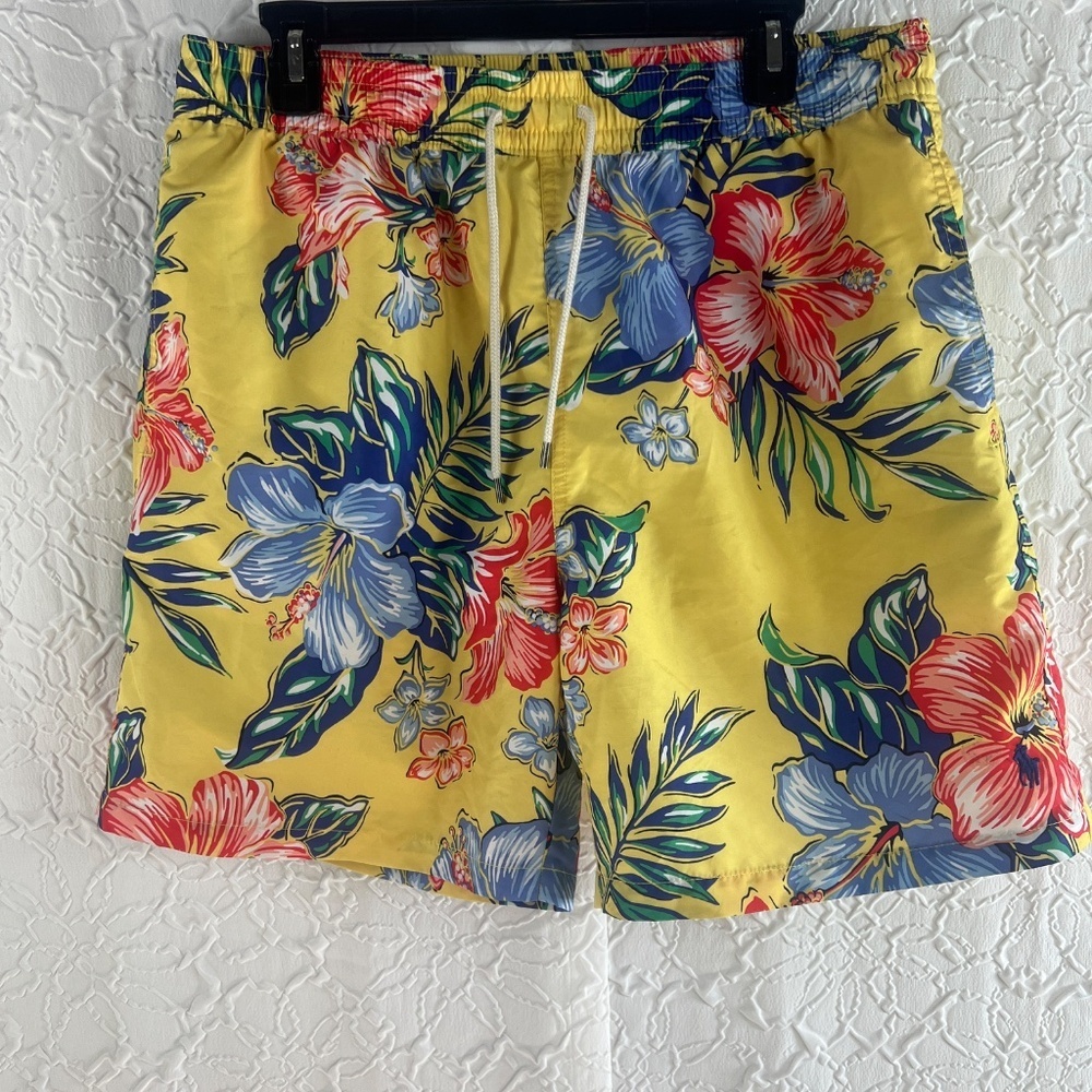 Polo Ralph Lauren Hibiscus Floral Swim Trunks Large - Picture 7 of 7
